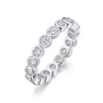1Diamond Ring Luxury Fashion Set Moissanite Silver Ring Prohibit TK Sales