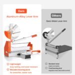 12 Inch Vinyl Floor Cutter, 12mm Thick Laminate Flooring Cutter With Upgraded Labor-Saving Aluminum-Alloy Lever, Telescoping Support Plate, Cuts Certain Engineered Wood, LVT, VCT, SPC, LVP, WPC