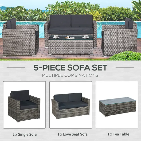 Rattan Sofa - Not Supported Non-defective Remorse Returns - Image 5