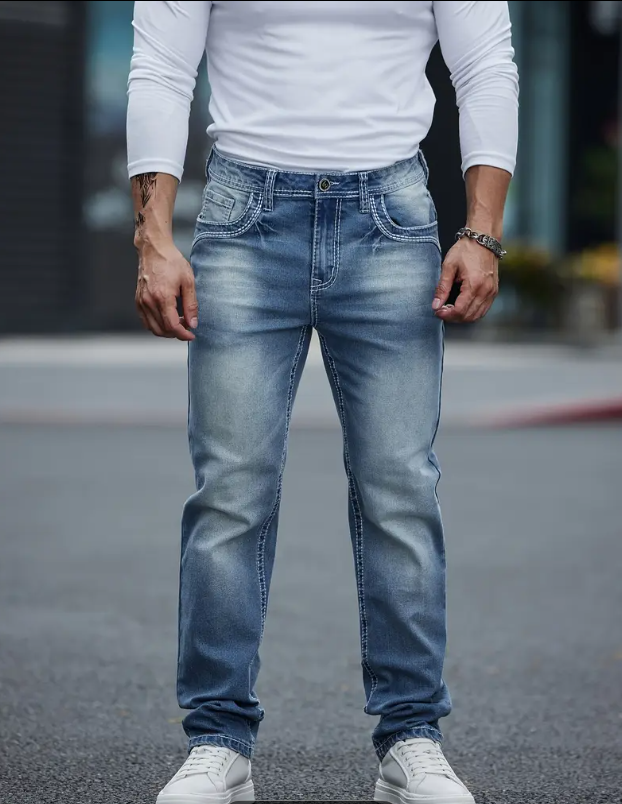 Shanxi Stretchy Slim Straight Pants - Image 2