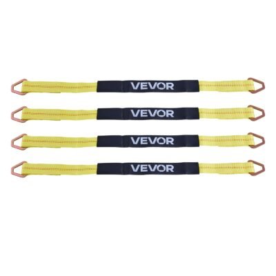 Wheel Chock Tie-Down Kit, Tire-Style Trailer Tie Down Strap, Car Tie Down Kit With Spring Hook, Break Strength 10009 Lbs & Working Load 3333 Lbs Motorcycle Tie-Down System For ATV, SUV, Trailer