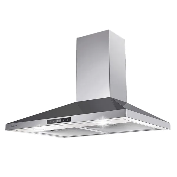 30 Inch Range Hood Wall Mounted 450 CFM Touch Panel Kitchen Stainless Steel Vented - Image 5