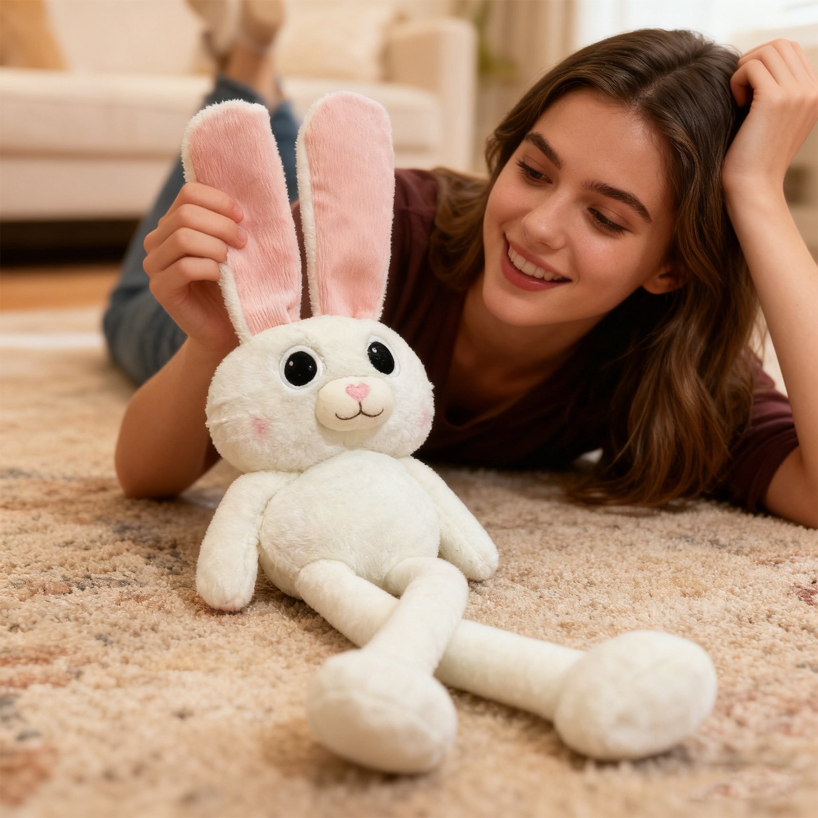 Bunny Stuffed Toy-95cm White 8124 - Image 4