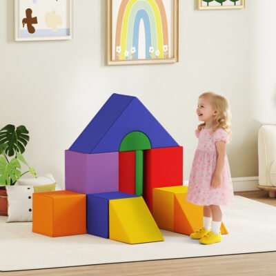 11-Piece Kids Crawl And Climb Activity Play Set For Climbing, Crawling, Sliding, Assorted