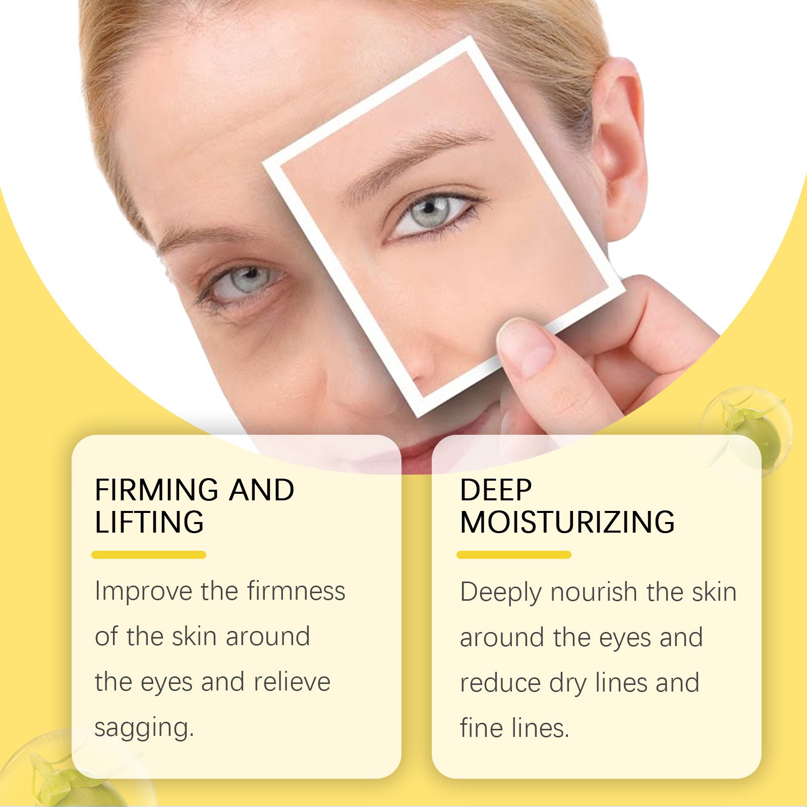 OUHOE Eye Essence Firming Eye Essence Moisturizing And Moisturizing Daily Massage Treatment For The Skin Around The Eyes - Image 4
