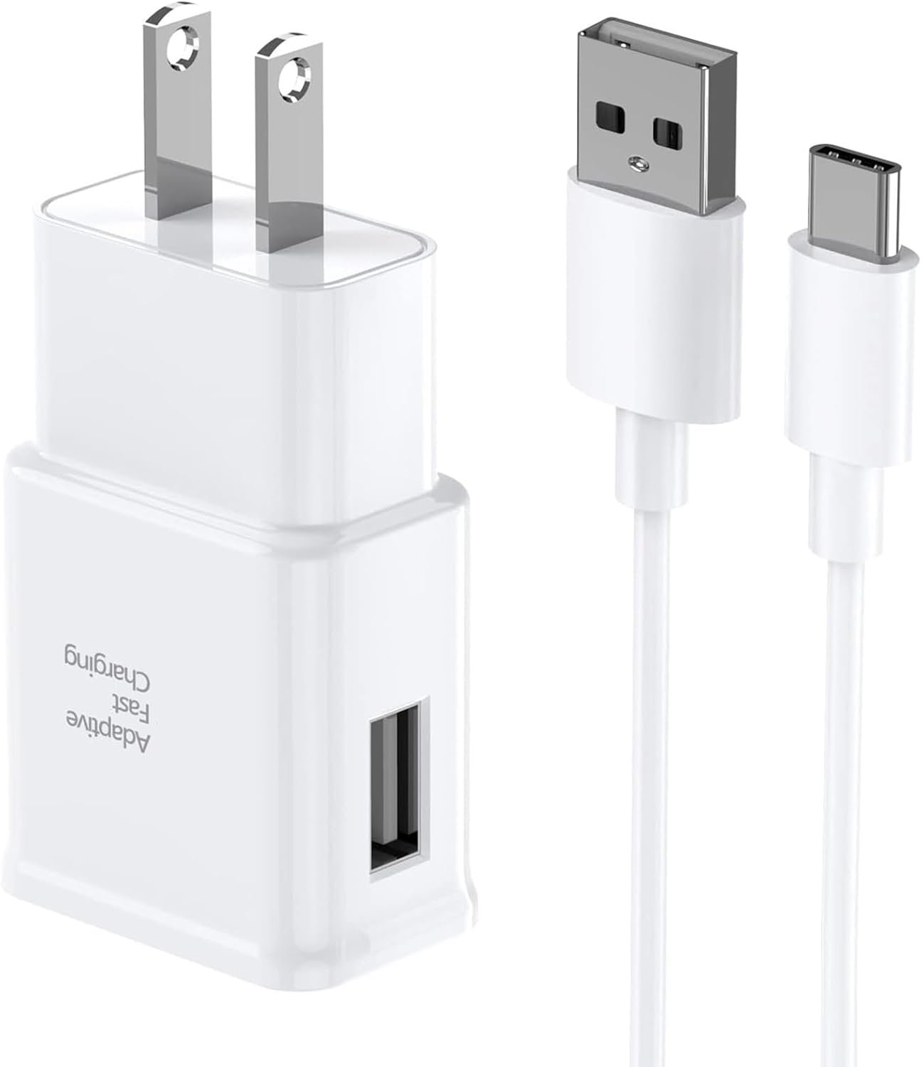 Type C Charger Fast Charging, 2 Pack USB C Android Phone Wall Charger Block And 6ft Charge Cable Cord, For Androids Galaxy S8, S9, S10 Plus Active S10e, S20,S21 Ultra Plus, Note 8 9 10