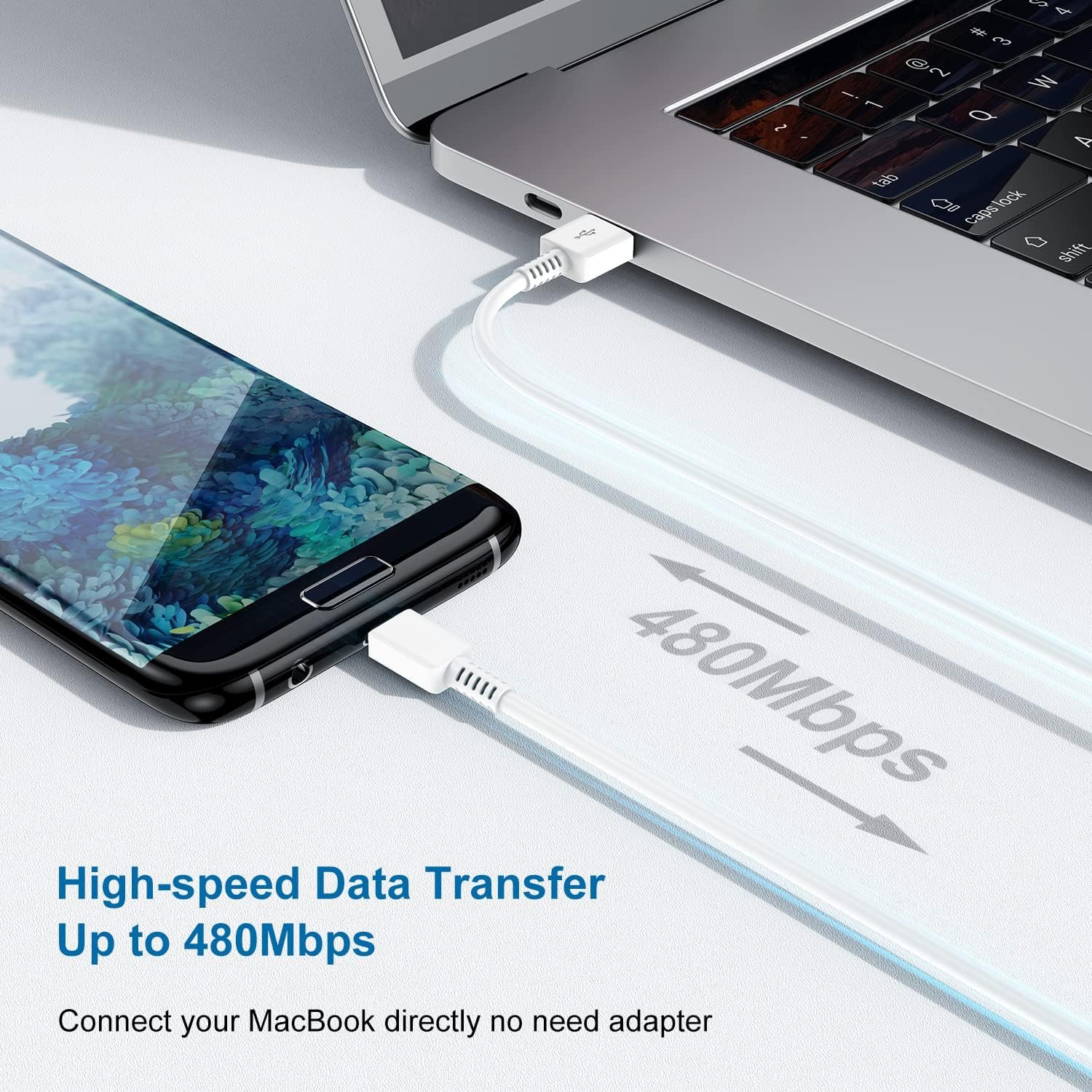 Type C Charger Fast Charging, 2 Pack USB C Android Phone Wall Charger Block And 6ft Charge Cable Cord, For Androids Galaxy S8, S9, S10 Plus Active S10e, S20,S21 Ultra Plus, Note 8 9 10 - Image 6