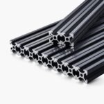 10PCS 78.7in (2000mm) T Slot Aluminum Extrusion Profile, European Standard Anodized Linear Rail, High-Strength Extruded Aluminum Rail For 3D Printer, CNC Machine DIY, Laser Engraving, Black