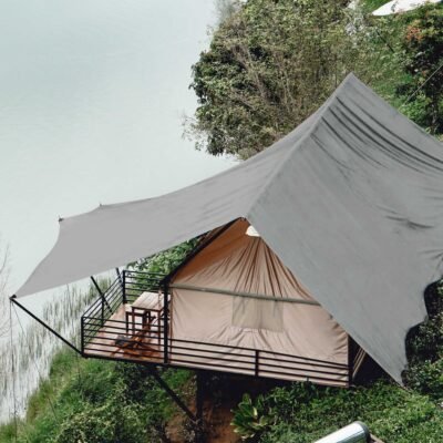 30x40ft Heavy Duty Poly Tarp Silver Black