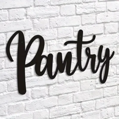 CIFbuy Metal Baked Paint Pantry Sign Wall Art Modern Kitchen Pantry Decor - TikTok, Temu Pickup