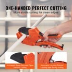 PVC Pipe Cutter, O.D. Ratcheting PVC Pipe Cutter, Heavy Duty Tube Cutting Tool With Spare SK5 Blade For PVC, CPVC, PP-R, PEX, PE, Rubber Hoses