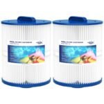 2 Pack PAS50SV-F2M Hot Tub Spa Filter Cartridge, Compatible With Unicel 6CH-502, Filbur FC-0311, Master Deluxe M60506, Magnum AR50, Baleen AK-90161, Excel Filters XLS-604 Artesian Spas Filter