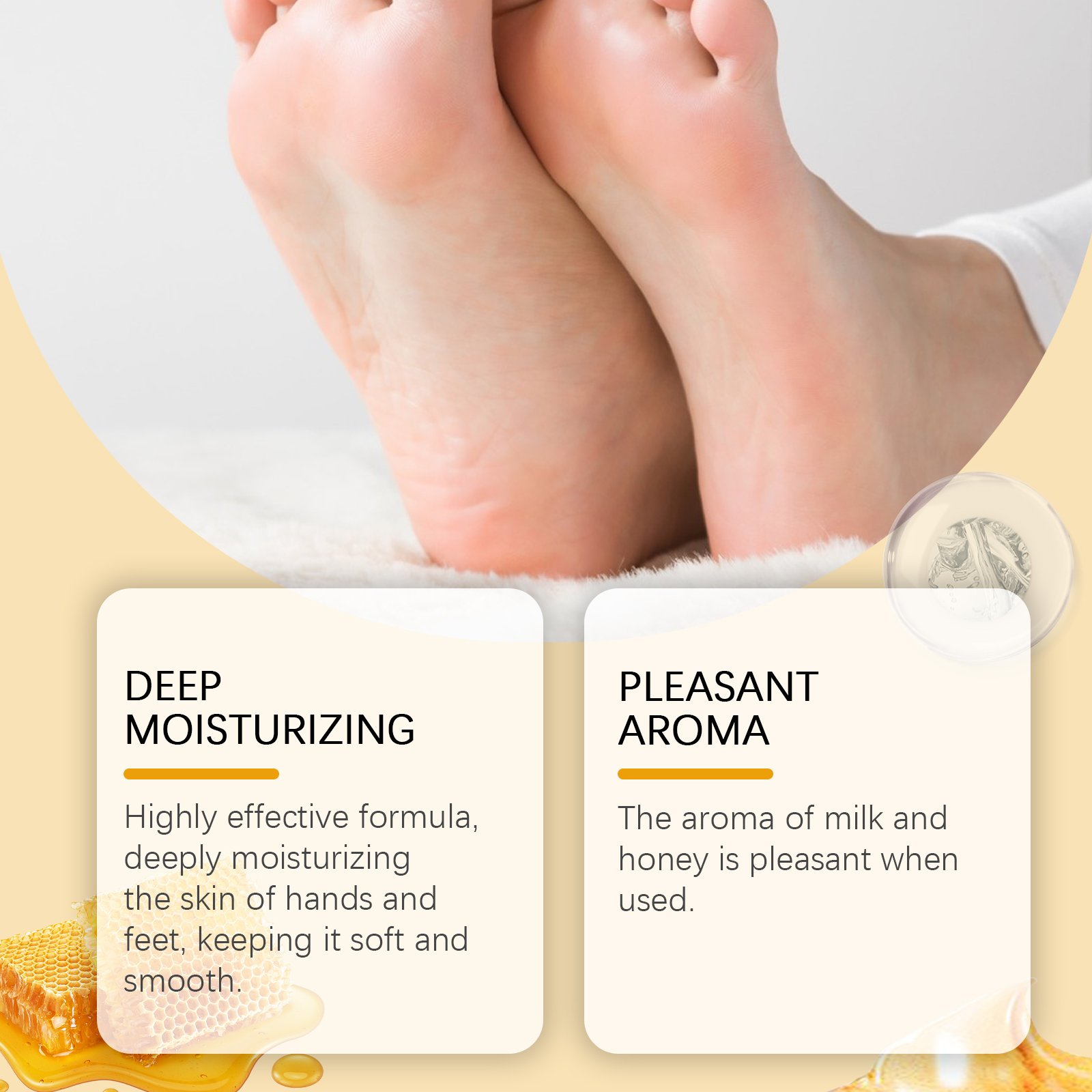 Wiyun Milk And Honey Pulls The Hand And Foot Mask, Gently Cleans Dead Skin, Restores Moisture And Nourishes Delicate Hands And Feet Skin - Image 3
