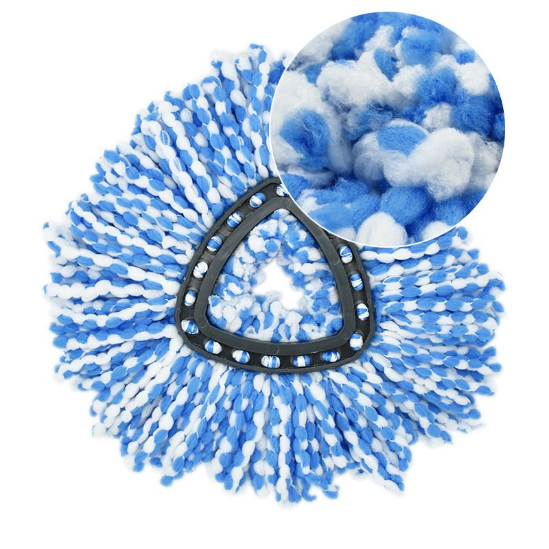 Triangle Plate Revolving Mop Head Fiber Replacement Cotton Waste - Image 7