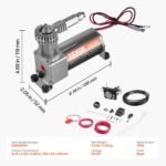 Air Shock Controller Kit 12V On Board Air Compressor System Single Path