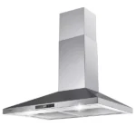 30 Inch Range Hood Wall Mounted 450 CFM Touch Panel Kitchen Stainless Steel Vented