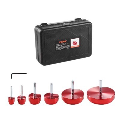 6Pcs PVC Pipe Reamer Kit, Plastic Pipe Fitting Socket Saver Kit, Includes 3/4", 1", 1-1/2", 2", 3", 4'', For PVC, CPVC, ABS Fittings, With Tool Box, For Exhaust, Drain, Water Pipes Cleaning