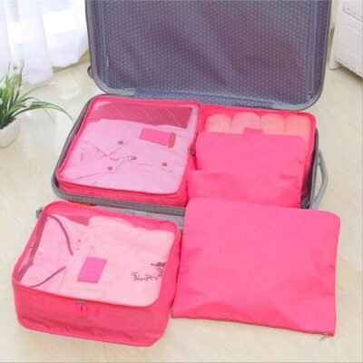 9Pcs Per Set Clothes Storage Bags Water-Resistant Travel Luggage Organizer Clothing Packing Cubes For Blouse Hosiery Stocking Underwear