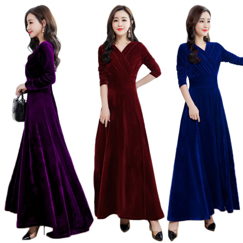 Temperament Long Sleeve Plus Size Dress - Image 5