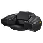 ATV Rear Storage Box And Lounger, 95L ATV Cargo Box With Seat & Backrest, Waterproof LLDPE & Lockable Lounger Storage Box Fit Most ATVs With Rear Rack, Compatible With ATV, UTV, Can-Am Vehicles