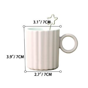 Petal Ceramic Mug-White