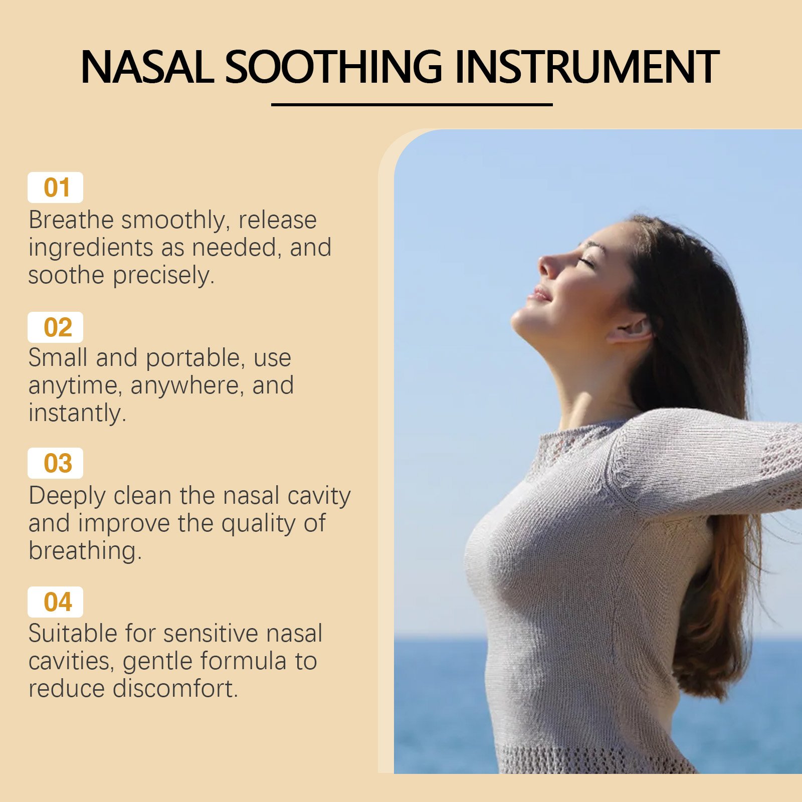 South Moon Nasal Care Instrument Nasal Respiratory Repair Cleaning Nasal Relief Nasal Discomfort Care Instrument - Image 4