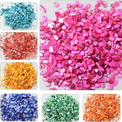 Small Natural Crushed Shells For Crafts About 2LB 900g 31.74oz DIY Beaching Wedding Decoration Vase Fillers