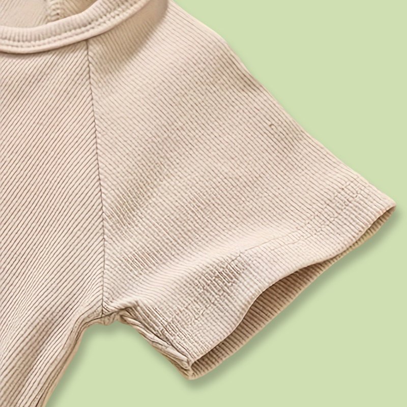 3-Pack Baby Boys One-Piece Romper Set, Long Sleeve Ribbed Button Jumpsuit - Image 4