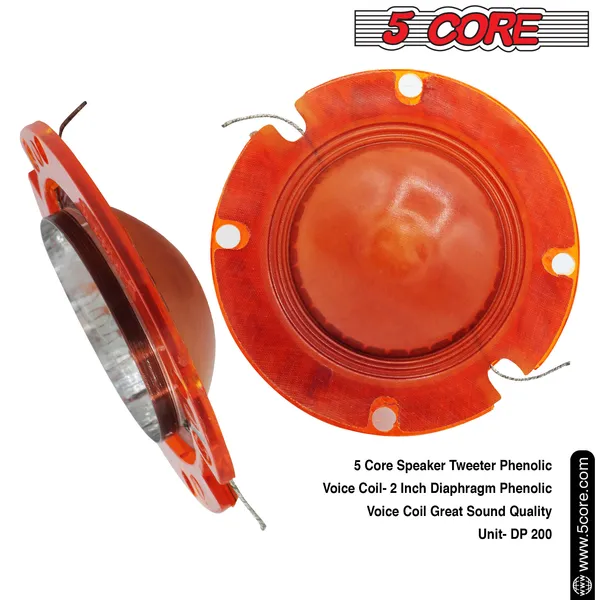 5 Core Voice Coil Diaphragm ? Phenolic 2" Voice Coils ? For Compression Horn Driver - DP 200 20PCS - Image 5