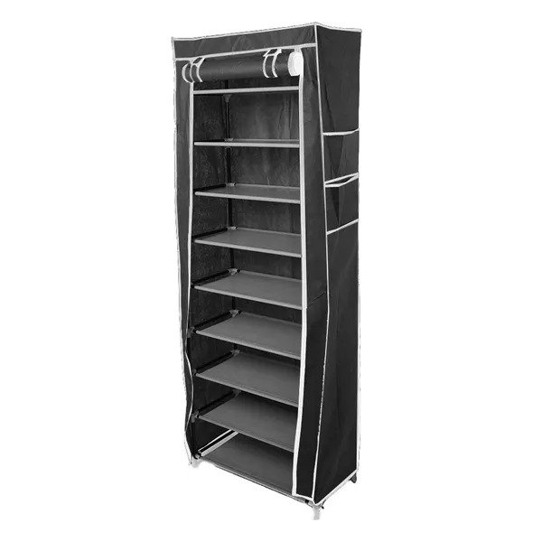 10 Layer 9 Grid Shoe Rack Shelf Storage Closet Organizer Cabinet Multiple Colors - Image 2