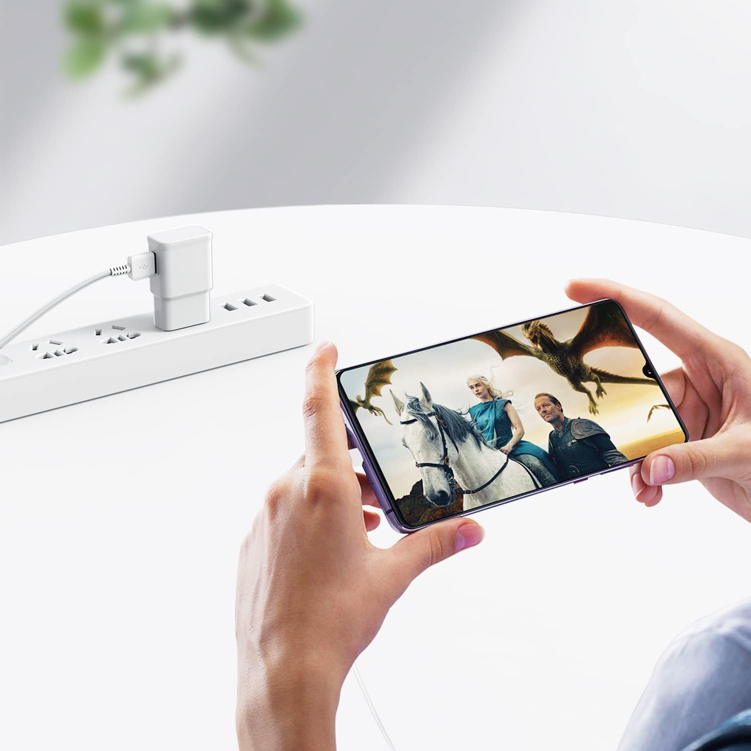 Type C Charger Fast Charging, 2 Pack USB C Android Phone Wall Charger Block And 6ft Charge Cable Cord, For Androids Galaxy S8, S9, S10 Plus Active S10e, S20,S21 Ultra Plus, Note 8 9 10 - Image 5