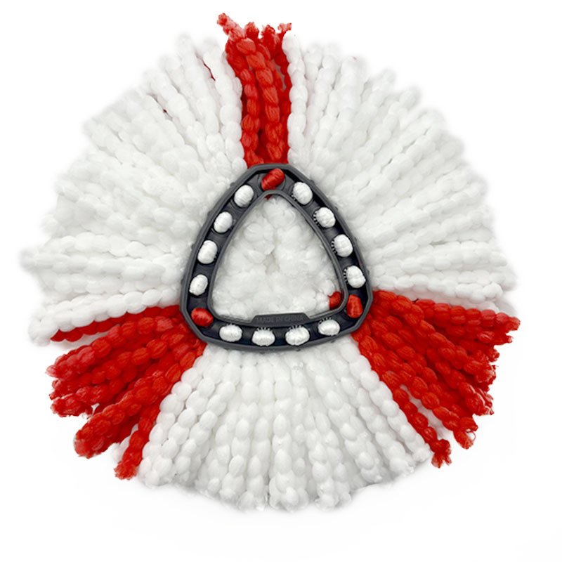 Triangle Plate Revolving Mop Head Fiber Replacement Cotton Waste - Image 6