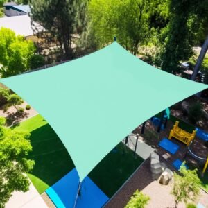 Prohibited From Sale On Amazon XISHAN 12'X16' Turquoise,Dark Grey,Light Grey,Rust Red,Scarlet,Sand,Beige HDPE Sunshade Sail, 160 Grams
