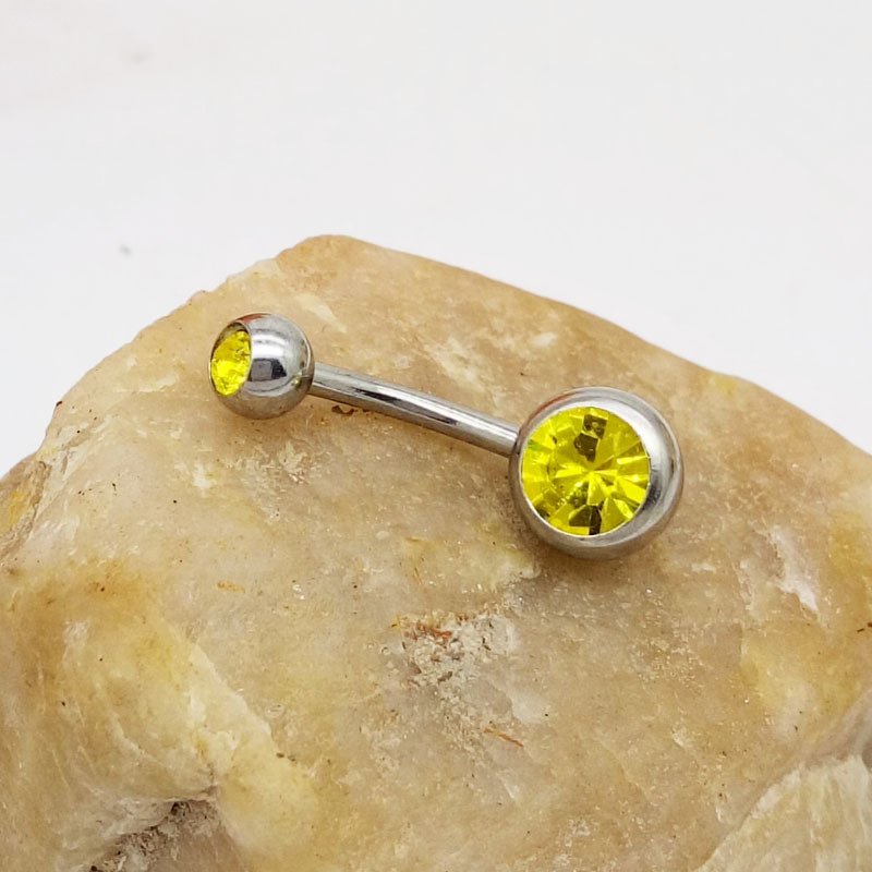 Puncture Hypoallergenic Titanium Steel Navel Buckle Belly Nail - Image 3