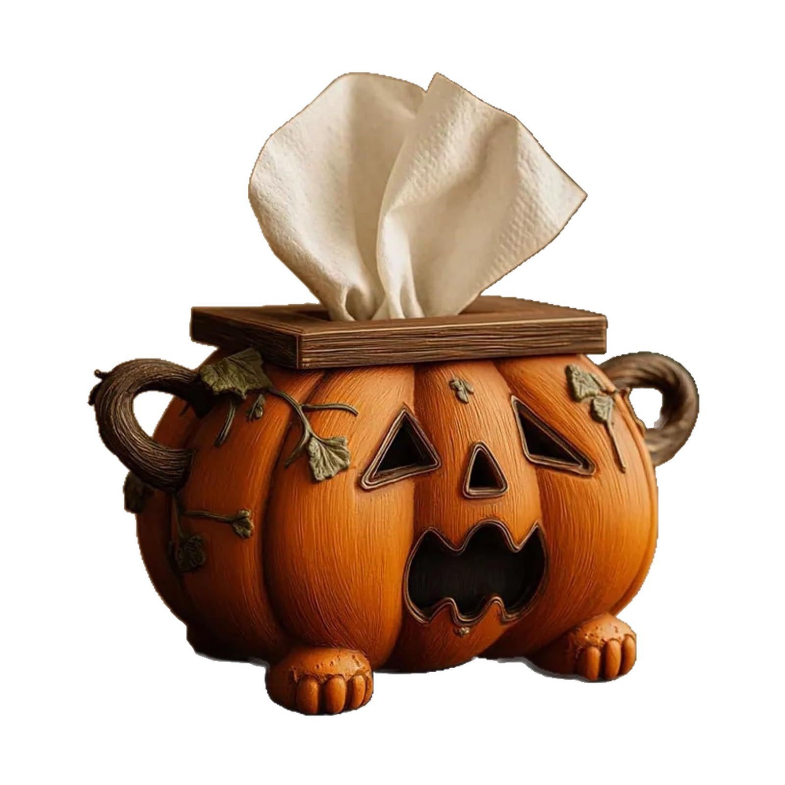 Halloween Pumpkin Tissue Box Holder Sanitary Rack - Image 5