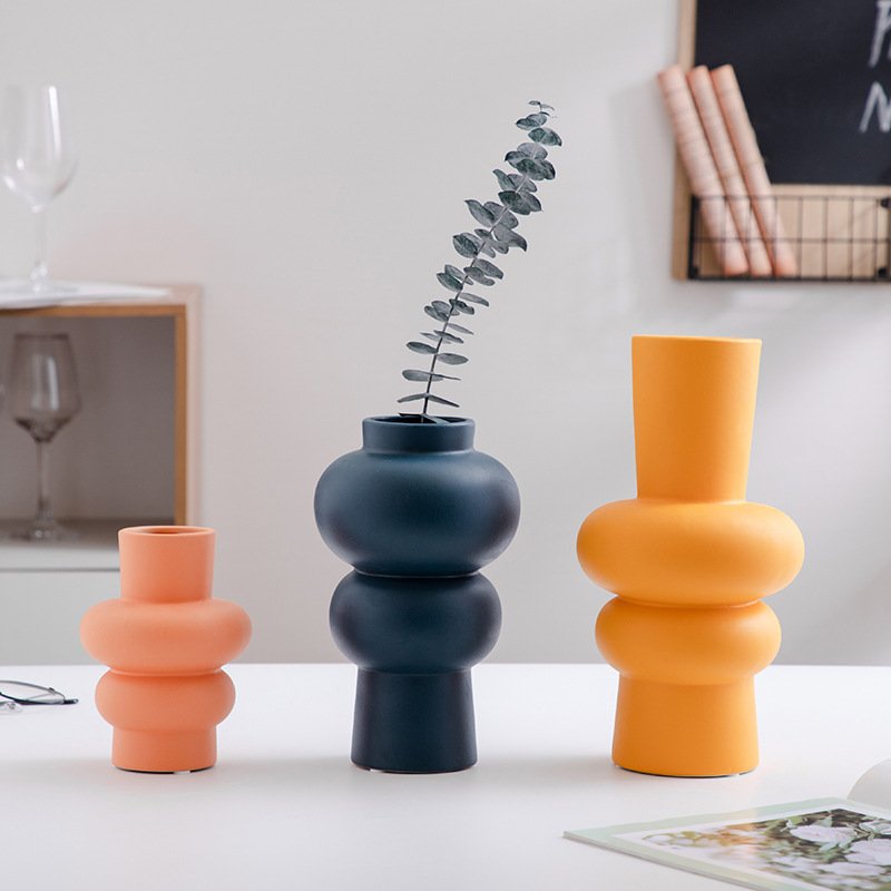 Ceramic Vase Flower Nordic Minimalist Living Room Decoration - Image 3