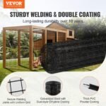 Hardware Cloth, 24'' X 50' Galvanized Wire Mesh Roll, 16 Gauge Chicken Wire Fence Roll, Vinyl Coating Metal Wire Mesh For Chicken Coop Barrier, Rabbit Snake Fences, Poultry Enclosures