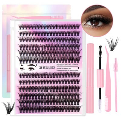 12 Rows Of 30D Plus 40D Clusters Of 240 Segmented Lashes Set