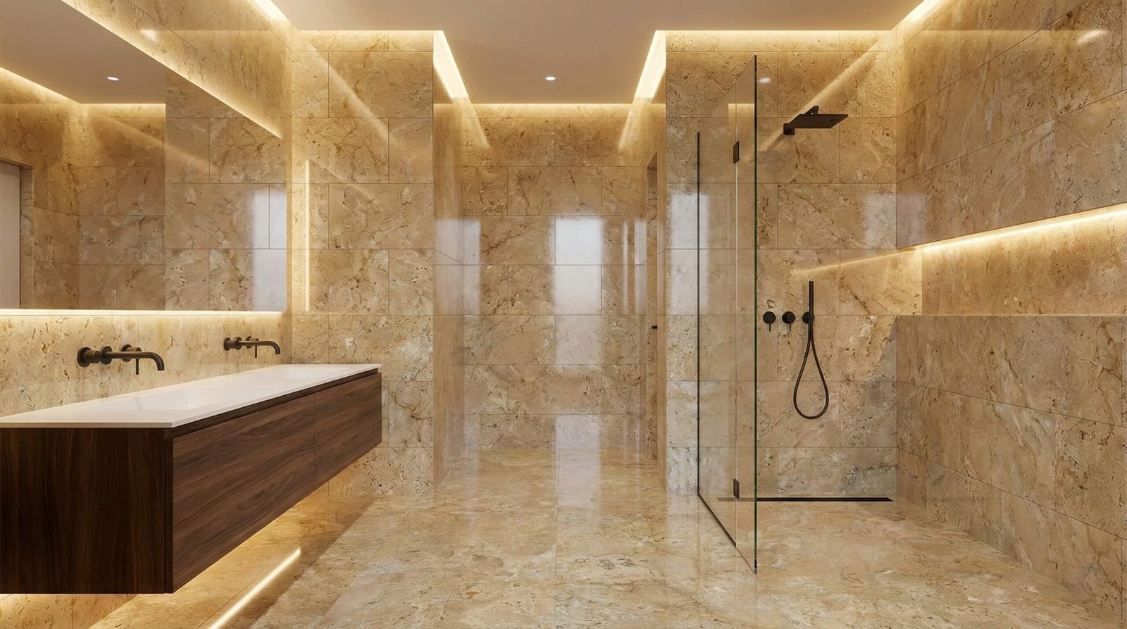 12X24 Inch Gold Yellow Beige Natural Marble, For Floor And Wall, Polished Marble Tile, Natural Stone - Image 6